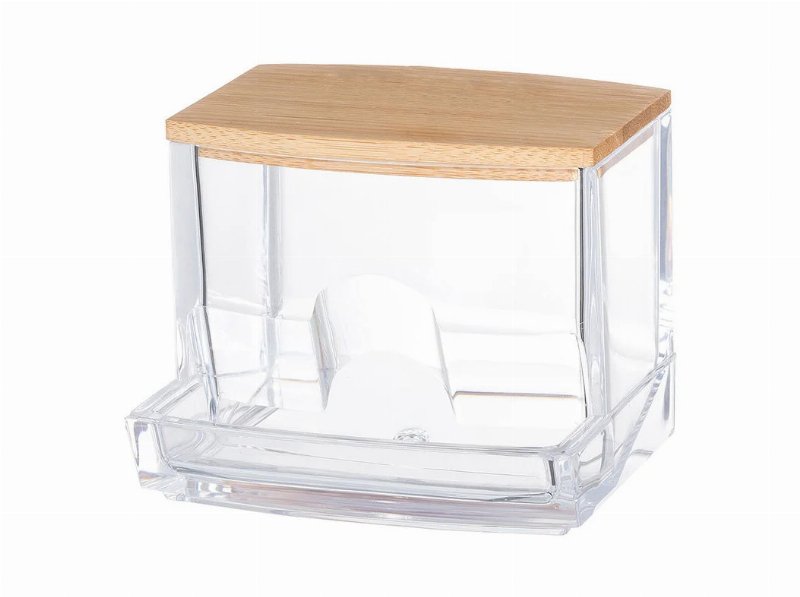 Caixa Arrumação Actuel Tampa Bamboo 9.3X8X7.4Cm