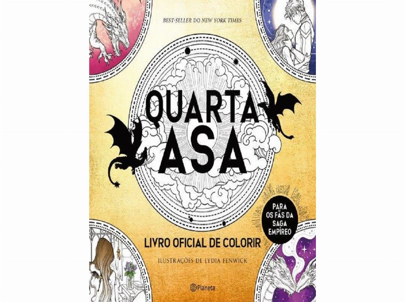 Livro A Quarta Asa - Livro Oficial De Colorir De Rebecca Yarros