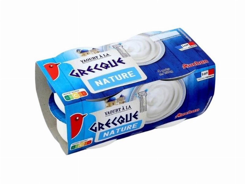 Iogurte Auchan Grego Natural 4X150 g