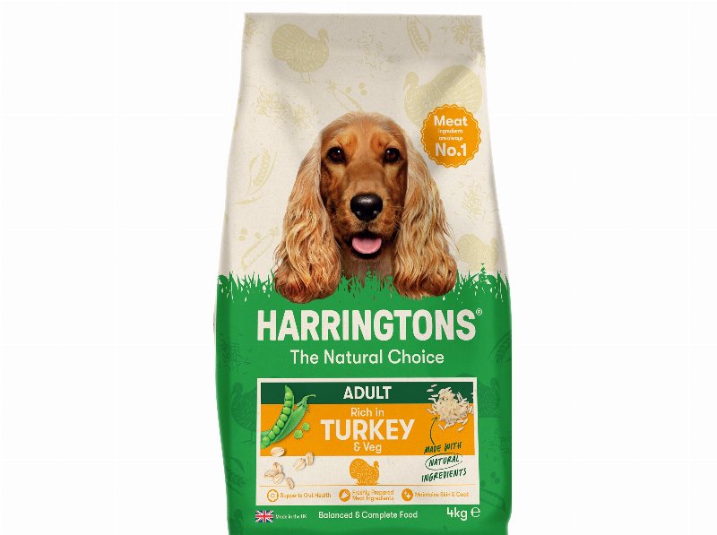 Ração Natural Para Cão Harringtons Peru E Vegetais 4 kg