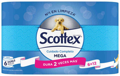 Papel Higiénico Compacto 6=12 Rolos Scottex 6Un