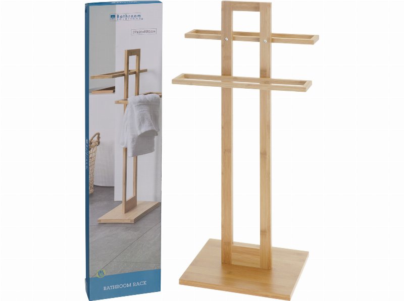Toalheiro Bambu 37X25X85Cm