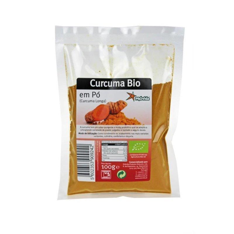 Curcuma Em Pó Bio Próvida 100 g