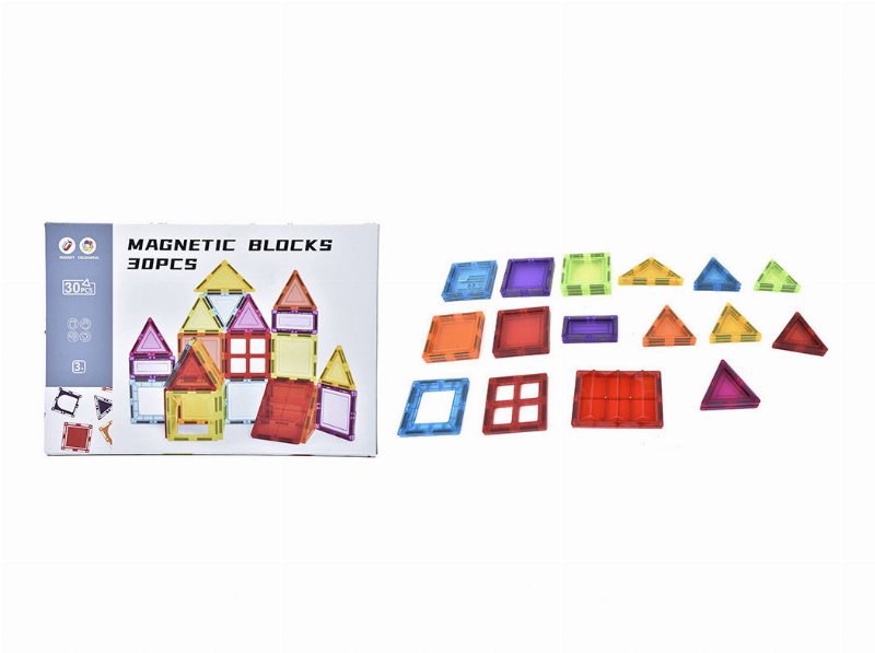 Blocos Magnéticos 30 Peças