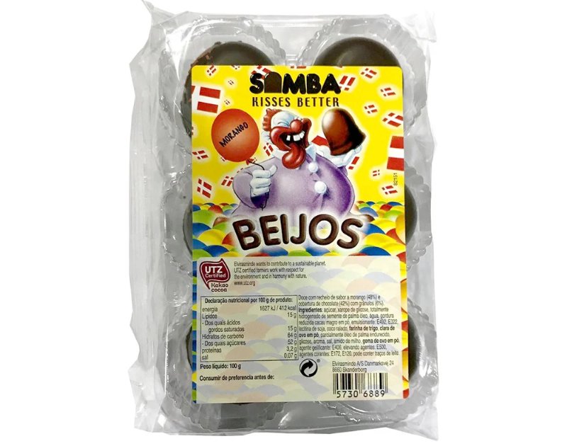 Bombokas Samba Beijos Morango 100 g