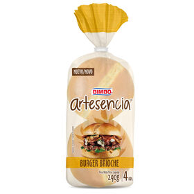 Pão De Hambúrguer Brioche Artesencia 290 gr (4 Un)
