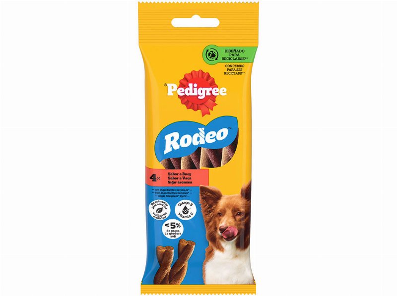 Snacks Para Cão Rodeo Pedigree Com Vaca 70 g