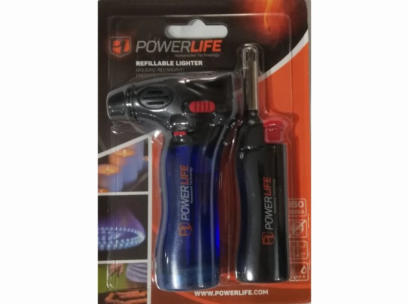 Conjunto De Maçarico E Isqueiro Powerlife Para Bbq