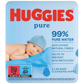 Toalhitas Bebé Pure Huggies 3 X 56 Un