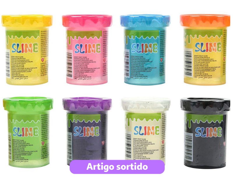 Pote De Slime 100 g Cores Sortidas