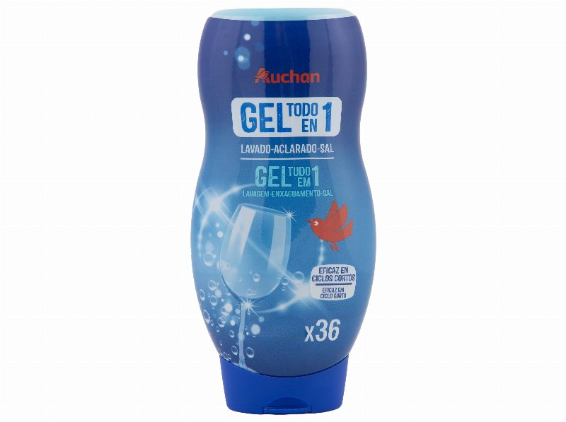Detergente Auchan Máquina Loiça Gel Tudo Em 1 36 Doses