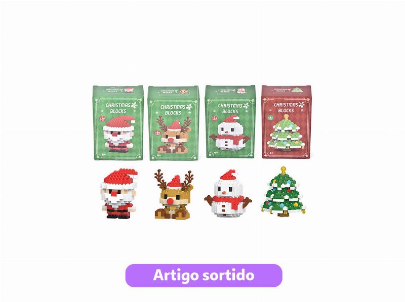 Blocos Construção Natal Modelos Sortidos