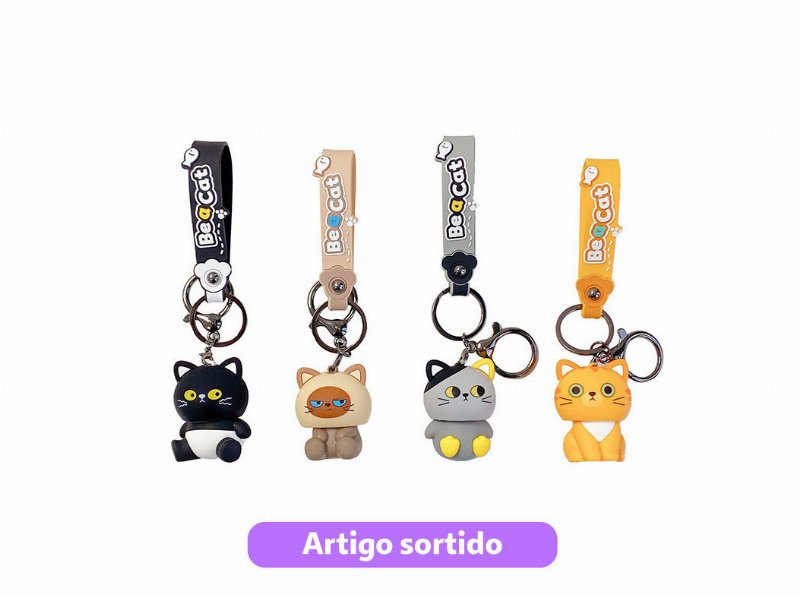 Porta Chaves Mima Hard Cat Surprise Modelos Sortidos