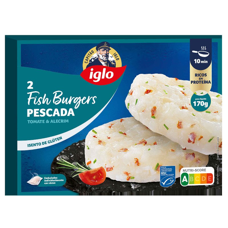 Hambúrguer De Pescada Capitão Iglo 170 g