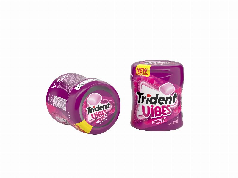 Pastilhas Sem Açucar Trident Vibes Bottle Framboesa 70.2 gr