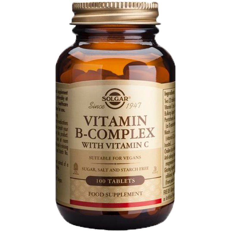 Vitamina B Complex+Vitamina C Complex 100 comprimidos