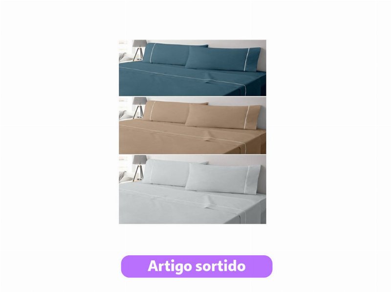 Jogo Cama Homespecial Liso 160X270Cm Cores Sortidas