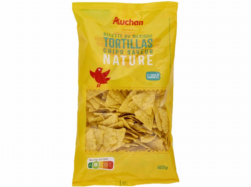 Tortillas Auchan Natura Em Óleo Girassol 400 g