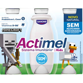 Iogurte Líquido Defesa Natural Infantil Actimel Danone 600 gr (6 Un)