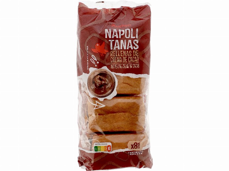 Napolitanas Auchan C/ Chocolate 8Un 320 g