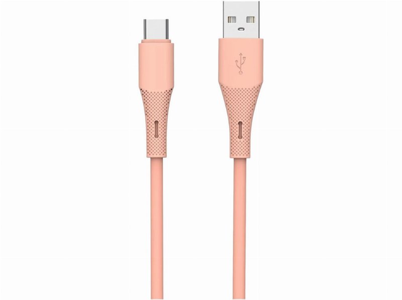 Cabo Silicone 1M Qilive 600184527 Rosa Usba To Usb