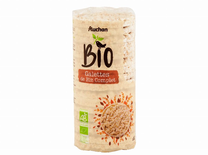Tortitas Arroz Auchan Bio Integral 130 g