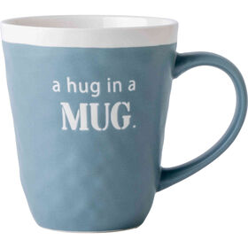 Caneca Martelada 480 ml Mug Azul Kasa