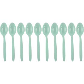 Conjunto 10 Colheres Reutilizáveis Soft Menta Kasa