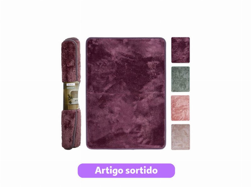 Tapete Wc Bath. Solut. 50X70Cm Cores Sortidas