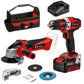 Conjunto Aparafusadora E Rebarbadora Com Bateria 18V Einhell 1 Un