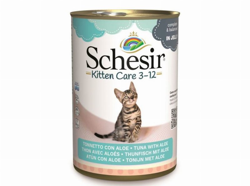 Alimento Humido Gato Schesir Lata Atum/Aloé 140 g