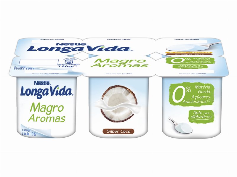 Iogurte Longa Vida Magro Tutti Frutti E Côco 6X120 g