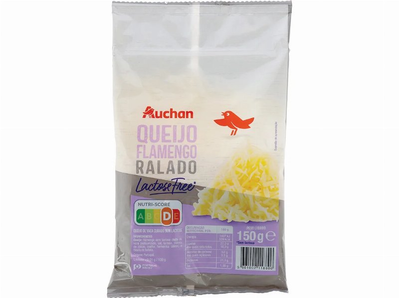 Queijo Flamengo Auchan Ralado Sem Lactose 150