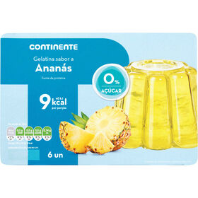 Gelatina Pronta Ananás Sem Açúcar Continente 600 gr (6 Un)