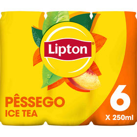 Ice Tea Em Lata Pêssego Lipton 6 X 25 cl