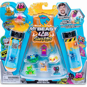 Mr. Beast - Pack 12 Figuras Lab Swarms (Vários Modelos)