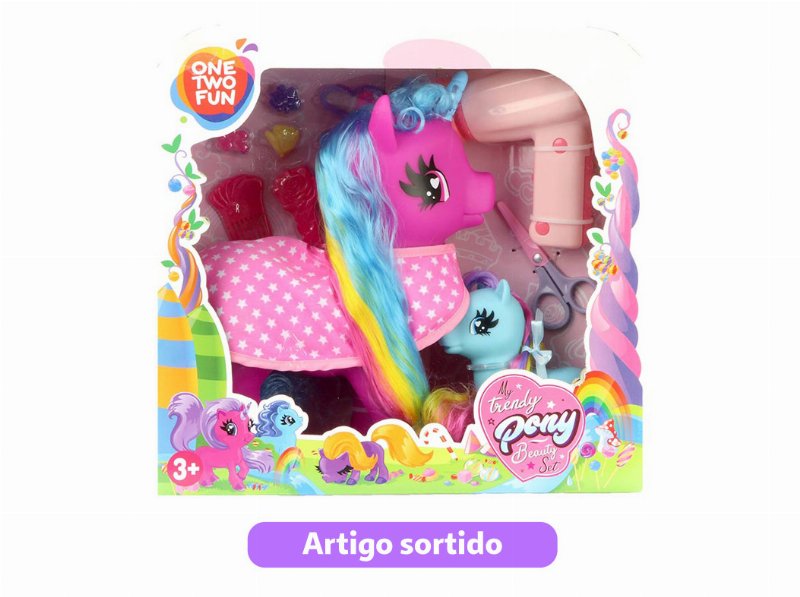 O Meu Unicórnio One Two Fun Com Acessórios De Beleza Modelos Sortidos