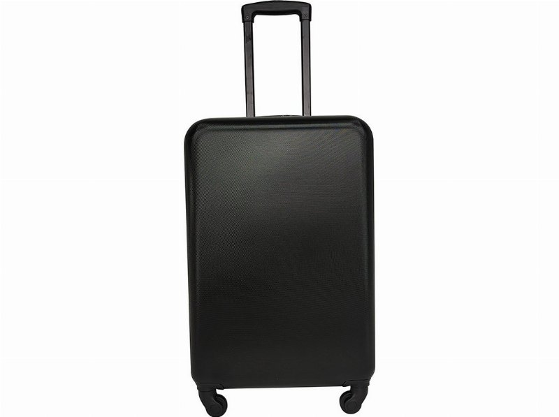 Mala De Viagem Média Rígida Airport Preto 4 Rodas 40X65X25Cm