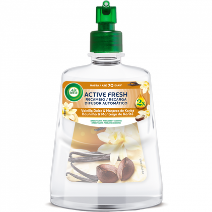 Recarga Ambientador Difusor Active Fresh Baunilha Air Wick 1Un