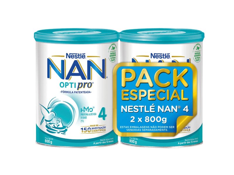 Leite Nan Optipro 4 2X800 g Pack Especial