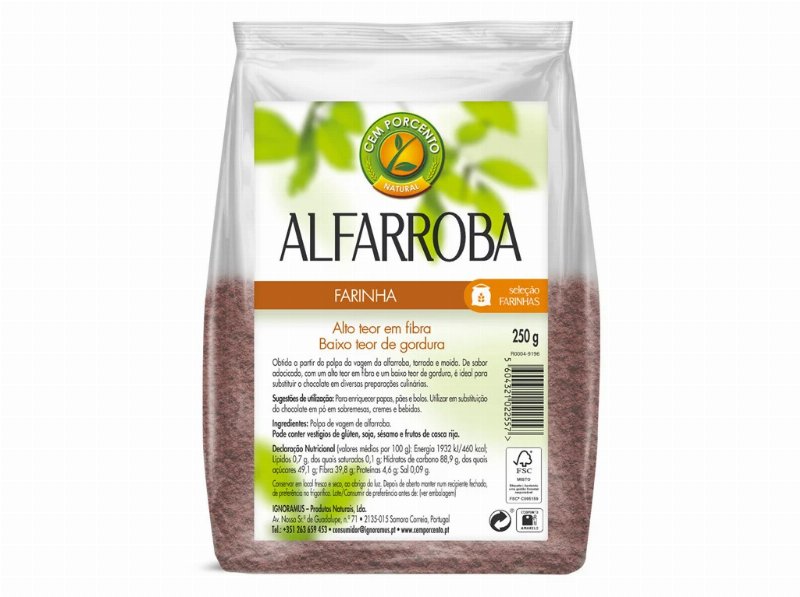 Farinha Cem Porcento Alfarroba 250 g