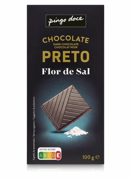 Tablete De Chocolate Negro Com Flor De Sal Pingo Doce 0.1Kg