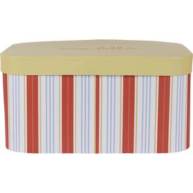 Caixa Riscas Finas Amarelas 34X24X17Cm Kasa