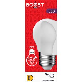 Lâmpada Led Esférica E27 4000K 40W Boost 1 Un