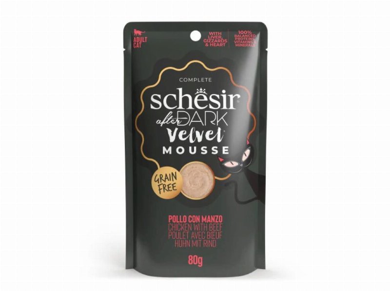 Comida Húmida Gato Schesir Mousse Frango/Carne 80 g