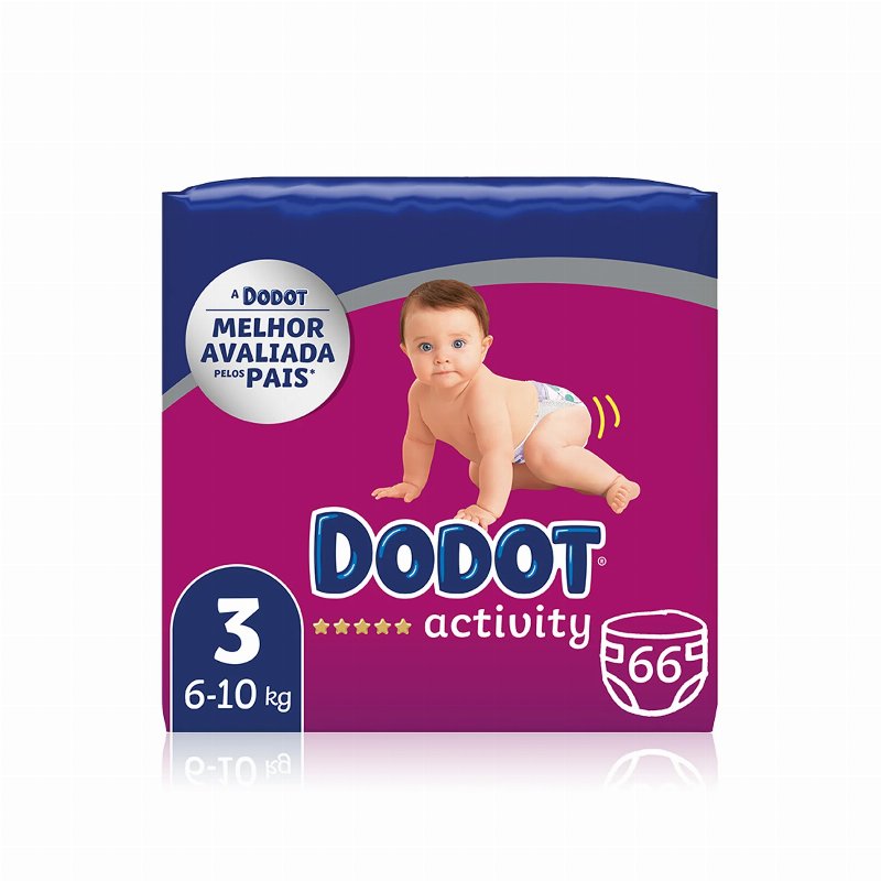 Dodot Activity Fraldas T3 (6-10 kg) 66 Un