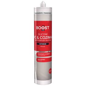 Silicone Neutro Sanitários Transparente Boost 280 ml