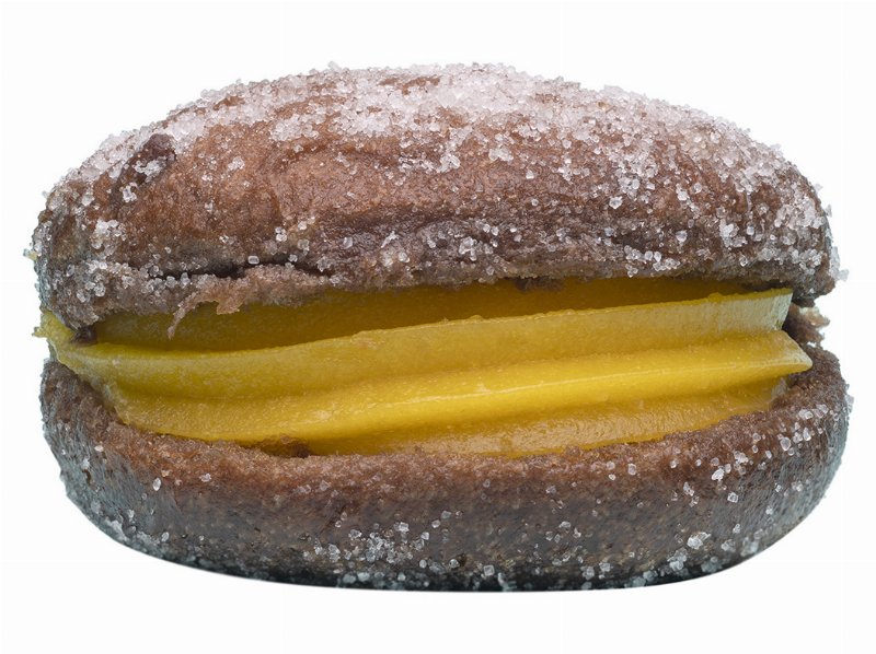 Bola De Berlim Alfarroba Com Creme Un