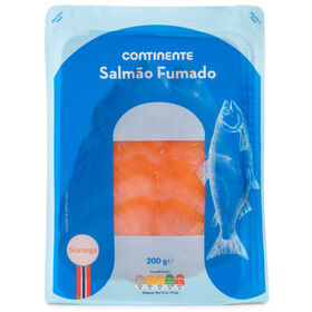 Salmão Fumado Da Noruega Continente 200 gr