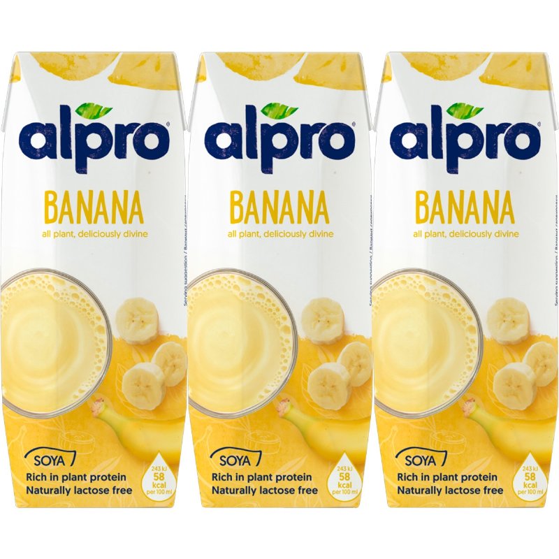 Bebida De Soja De Banana Pack 3 Unidades